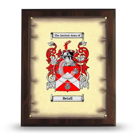 Betall Coat of Arms Plaque