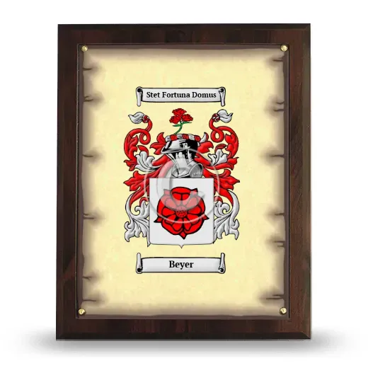 Beyer Coat of Arms Plaque