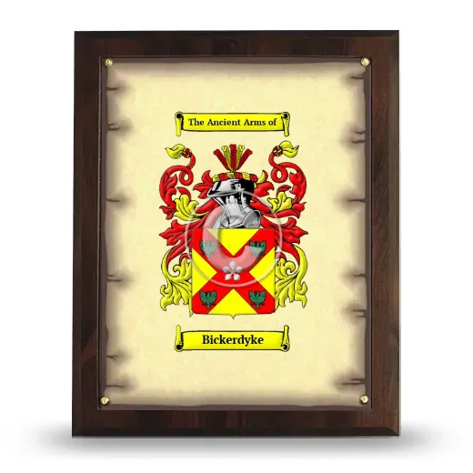 Bickerdyke Coat of Arms Plaque