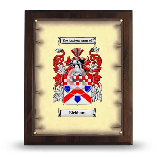 Bickham Coat of Arms Plaque