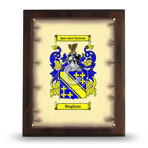 Bingham Coat of Arms Plaque