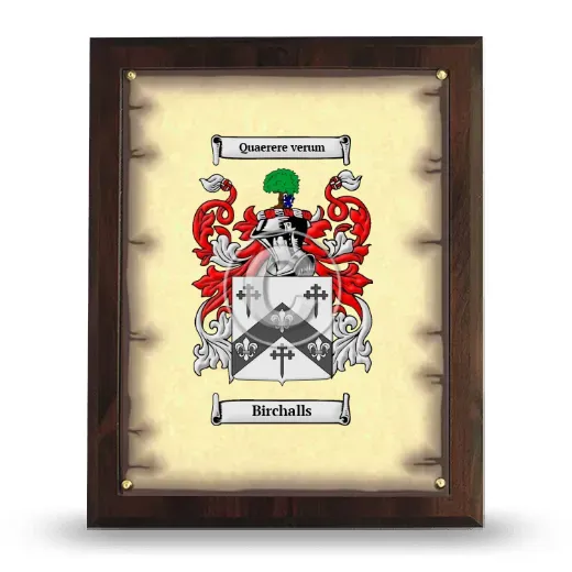 Birchalls Coat of Arms Plaque
