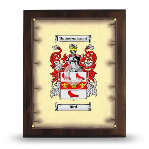 Bird Coat of Arms Plaque