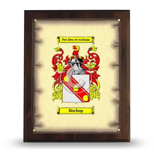 Bischop Coat of Arms Plaque