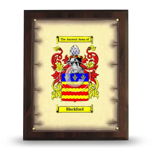Blackford Coat of Arms Plaque