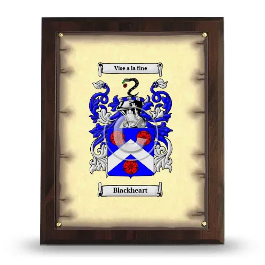 Blackheart Coat of Arms Plaque