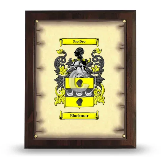 Blackmar Coat of Arms Plaque