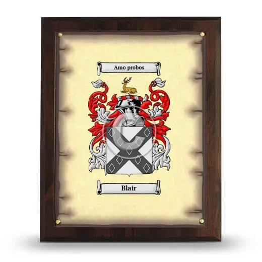 Blair Coat of Arms Plaque