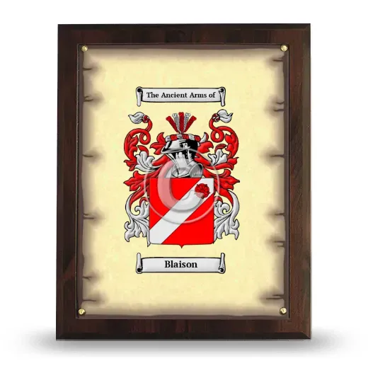 Blaison Coat of Arms Plaque