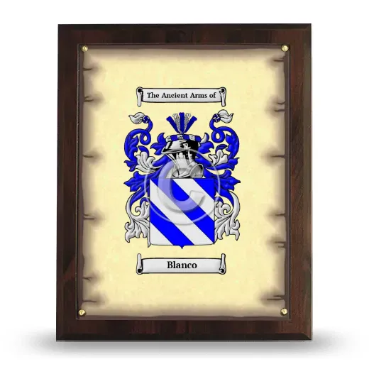 Blanco Coat of Arms Plaque