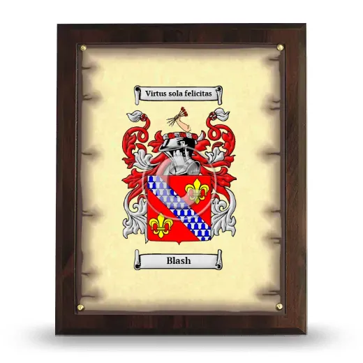 Blash Coat of Arms Plaque