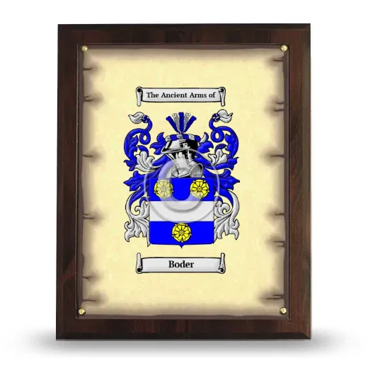 Boder Coat of Arms Plaque