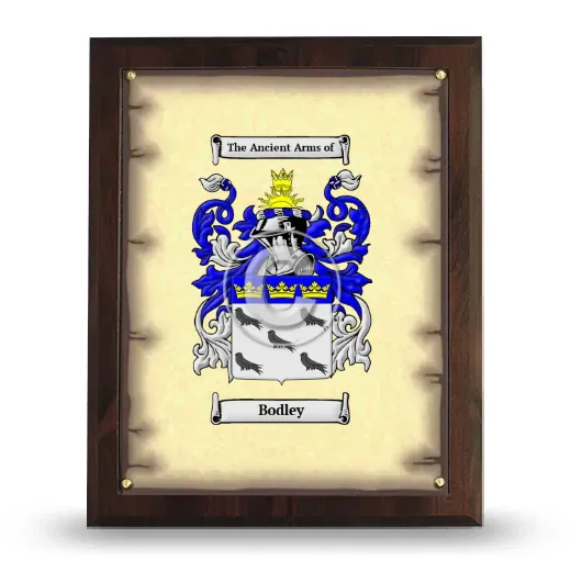 Bodley Coat of Arms Plaque