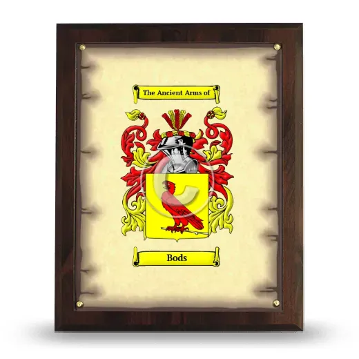 Bods Coat of Arms Plaque