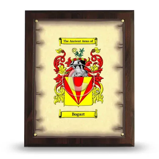Bogart Coat of Arms Plaque