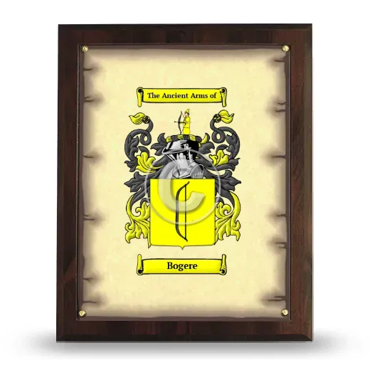 Bogere Coat of Arms Plaque