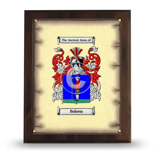 Bohem Coat of Arms Plaque