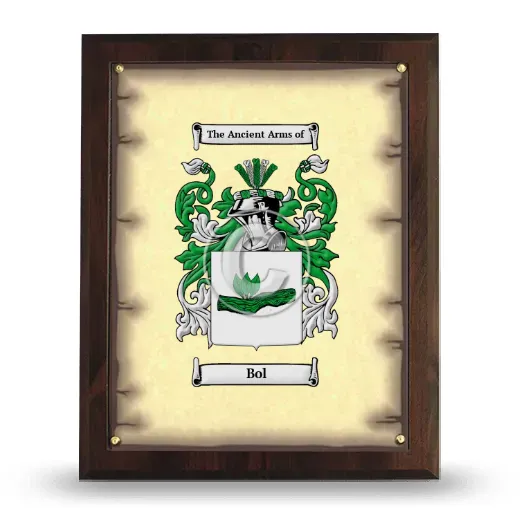 Bol Coat of Arms Plaque