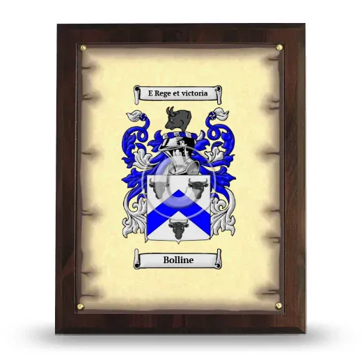 Bolline Coat of Arms Plaque