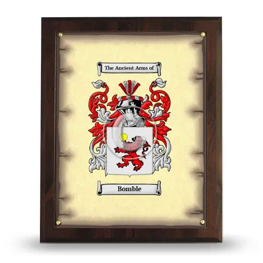 Bomble Coat of Arms Plaque