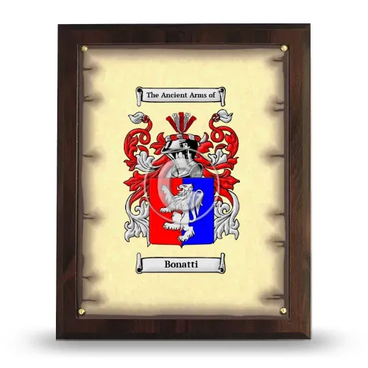 Bonatti Coat of Arms Plaque