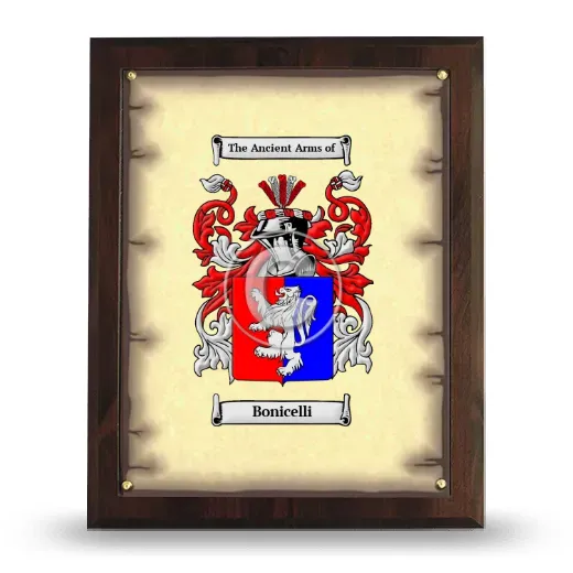 Bonicelli Coat of Arms Plaque