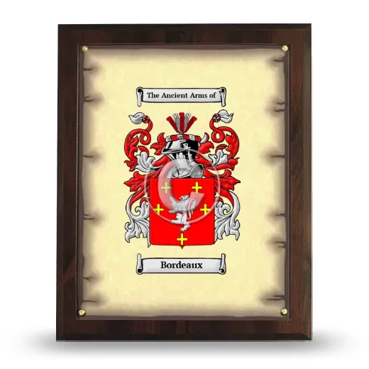 Bordeaux Coat of Arms Plaque