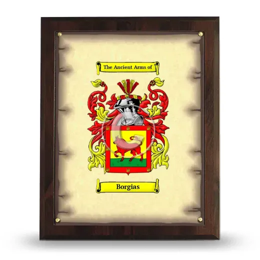 Borgias Coat of Arms Plaque