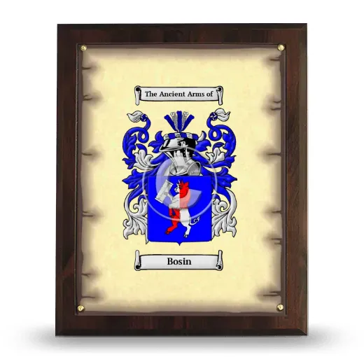 Bosin Coat of Arms Plaque