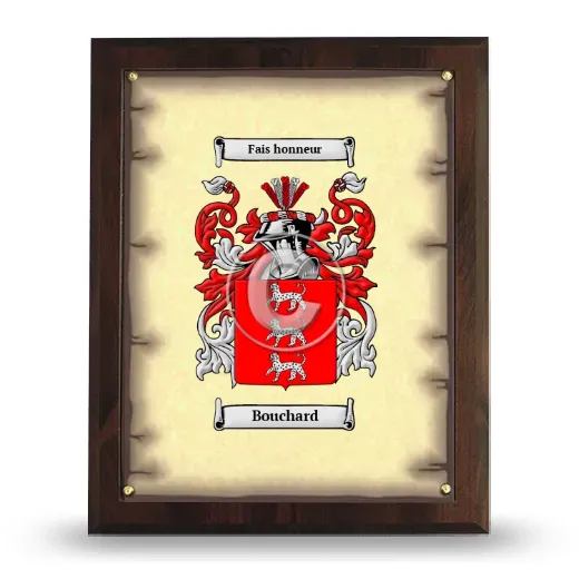 Bouchard Coat of Arms Plaque