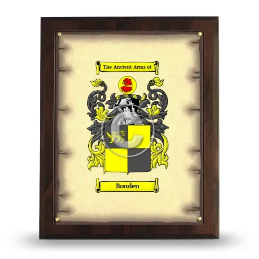 Bouden Coat of Arms Plaque