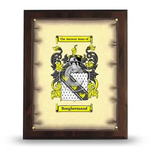 Boughermand Coat of Arms Plaque