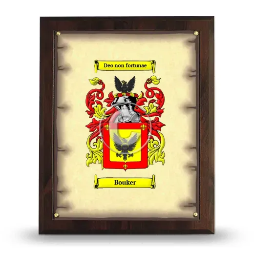 Bouker Coat of Arms Plaque