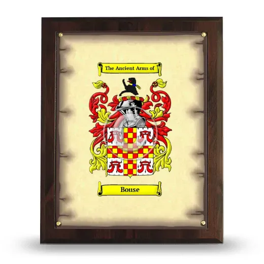 Bouse Coat of Arms Plaque