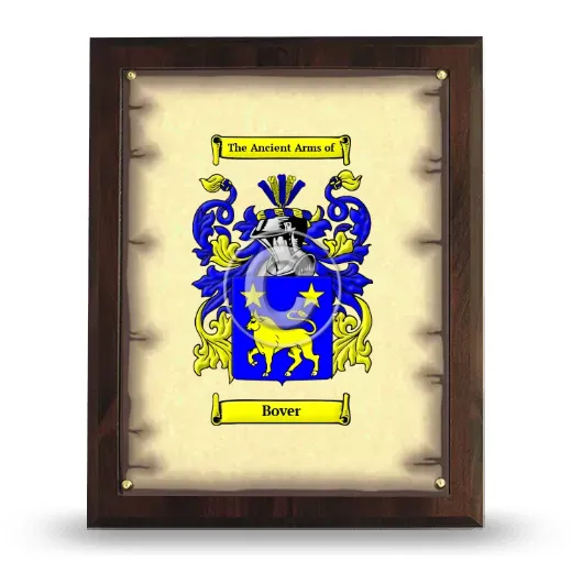 Bover Coat of Arms Plaque