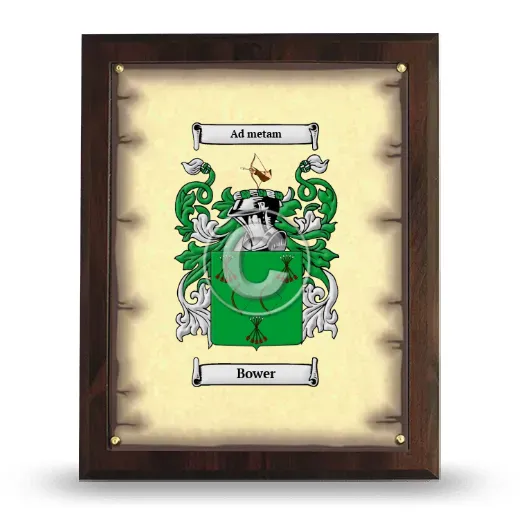 Bower Coat of Arms Plaque