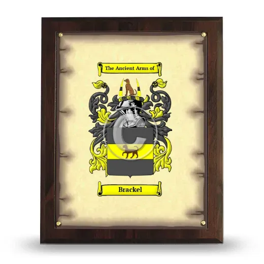 Brackel Coat of Arms Plaque