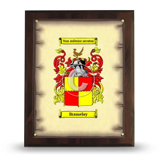 Bramelay Coat of Arms Plaque