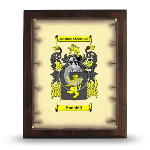 Bramhill Coat of Arms Plaque