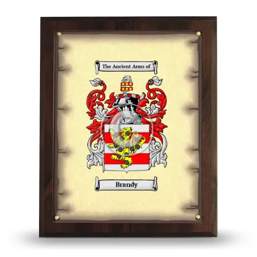 Brandy Coat of Arms Plaque