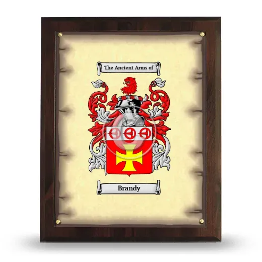 Brandy Coat of Arms Plaque