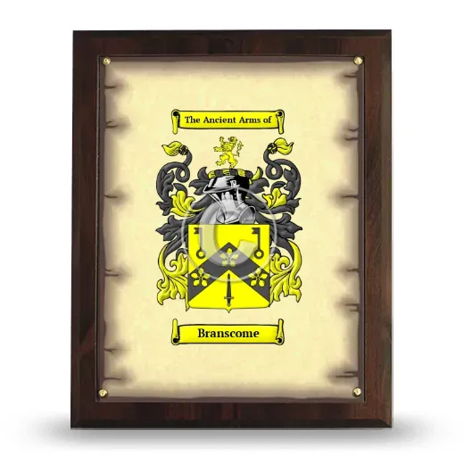 Branscome Coat of Arms Plaque