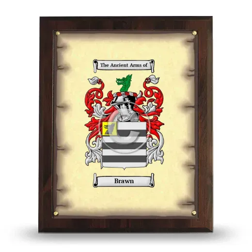 Brawn Coat of Arms Plaque