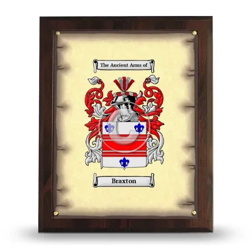Braxton Coat of Arms Plaque