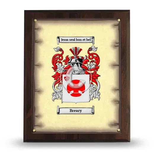 Breary Coat of Arms Plaque