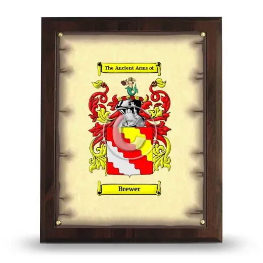 Brewer Coat of Arms Plaque