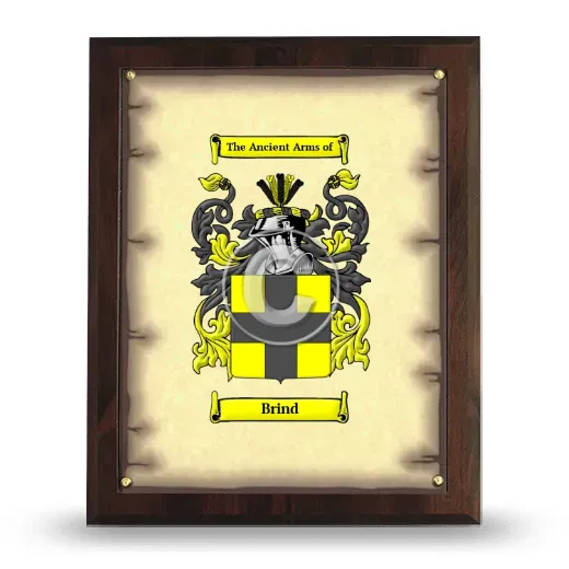 Brind Coat of Arms Plaque
