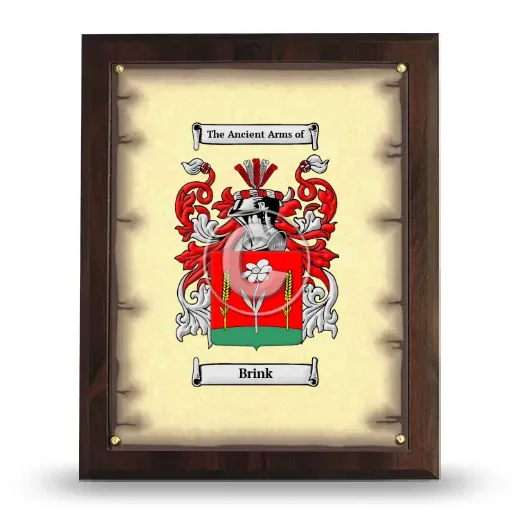 Brink Coat of Arms Plaque