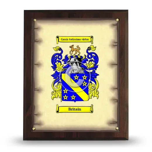 Britain Coat of Arms Plaque