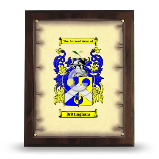 Brittingham Coat of Arms Plaque